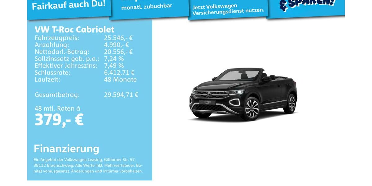 VW T-Roc 11.962 km 25.291 &euro; Mannheim 68309