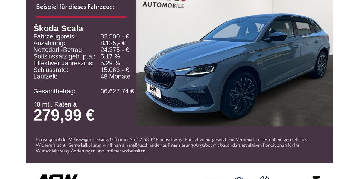 Skoda Scala 6.500 km 28.495 &euro; Sinsheim 74889