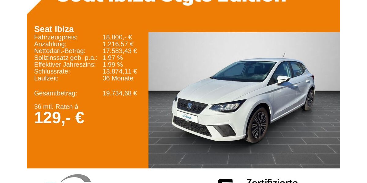 Seat Ibiza 2.428 km 17.500 &euro; Ladenburg 68526