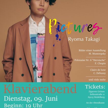 Klavierabend Ryoma Takagi - pictures 09.06.2026 Heidelberg - Stadtbibliothek Hilde-Domin-Saal