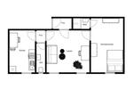 Etagenwohnung Mannheim - 2 Zimmer, 51 m&sup2;, 840&euro; | Angebot:26407509