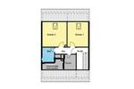 Dachgeschoßwohnung Mannheim Hochstätt - 2 Zimmer, 50 m&sup2;, 880&euro; | Angebot:26071888