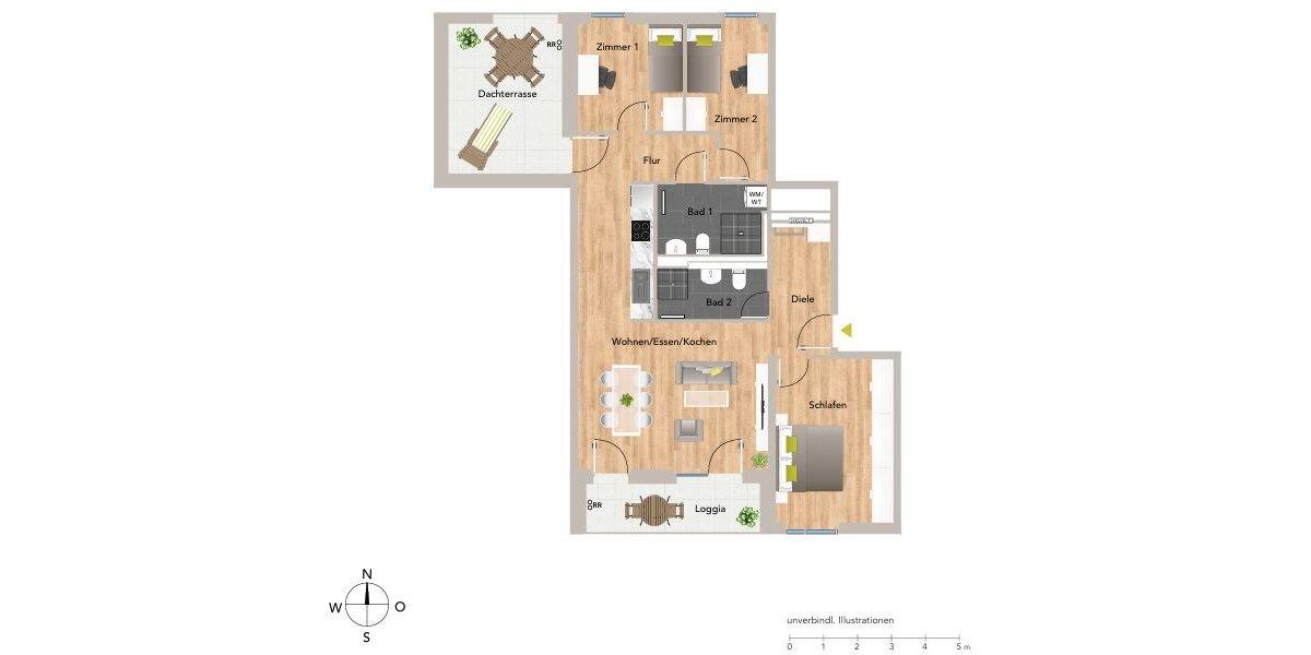 Etagenwohnung Mannheim - 4 Zimmer, 110 m&sup2;, 1.750&euro; | Angebot:26226403