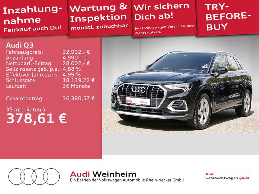 Audi Q3 65.251 km 32.992 € Weinheim 69469
