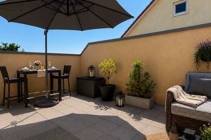 Penthouse-Feeling: 4 Zimmer Maisonette-Wohnung mit großer Dachterrasse! - Wohnung Heppenheim | Angebot:26934719