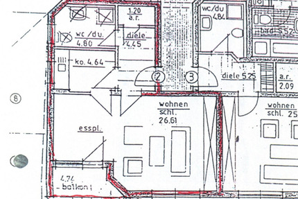 Wohnung Rauenberg - 1.5 Zimmer, 44 m&sup2;, 650&euro; | Angebot:25182464