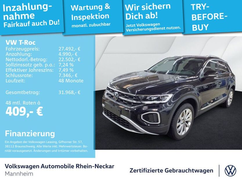 VW T-Roc 26.257 km 26.999 € Mannheim 68309