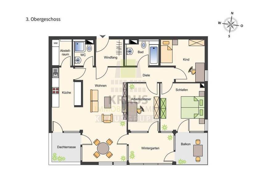 4-Zimmer-Wohnung in zentraler Lage