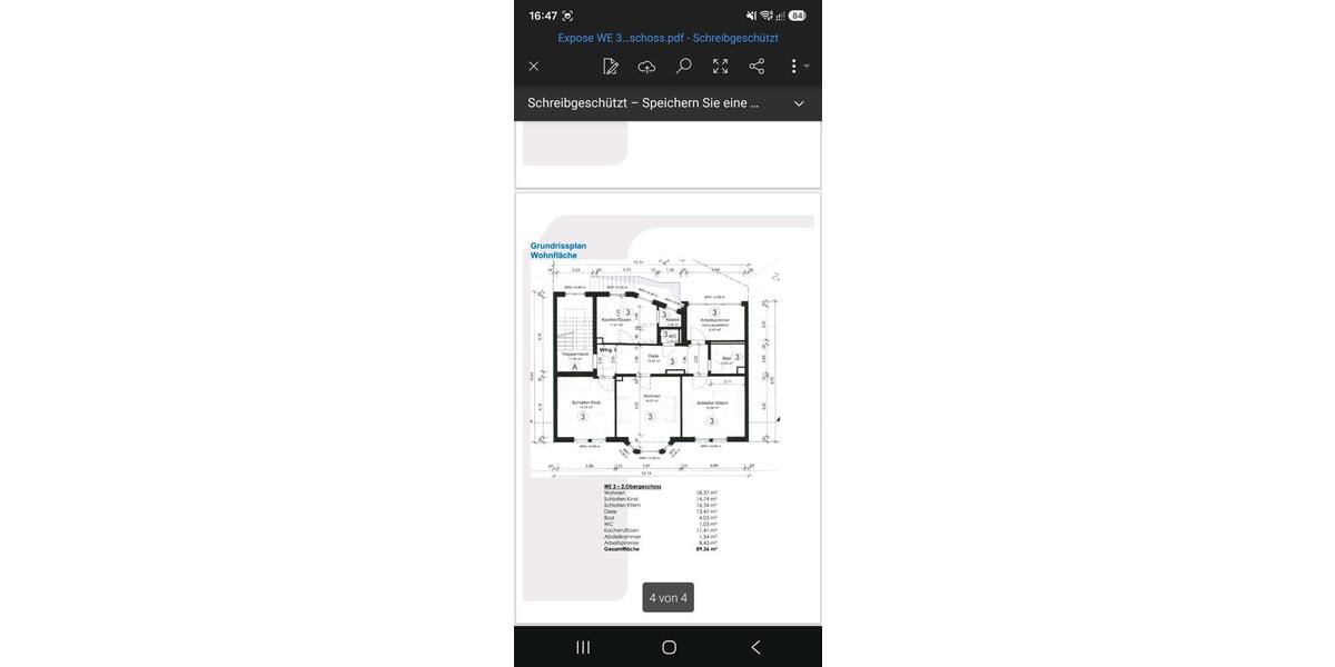Etagenwohnung Mannheim Rheinau - 3 Zimmer, 80 m&sup2;, 285.000&euro; | Angebot:26885478