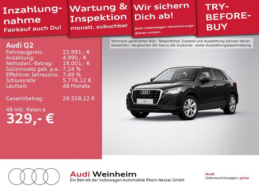 Audi Q2 52.823 km 22.991 € Weinheim 69469