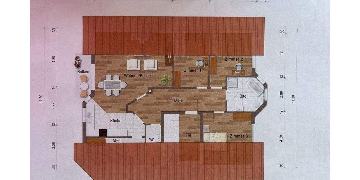 Etagenwohnung Sinsheim Reihen - 4 Zimmer, 100 m&sup2;, 289.000&euro; | Angebot:25467924