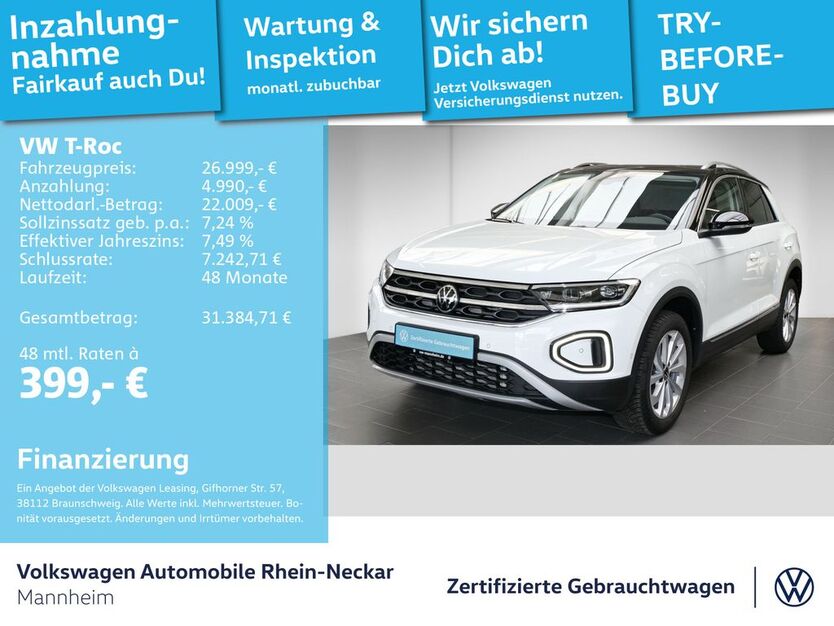 VW T-Roc 22.146 km 26.499 € Mannheim 68309